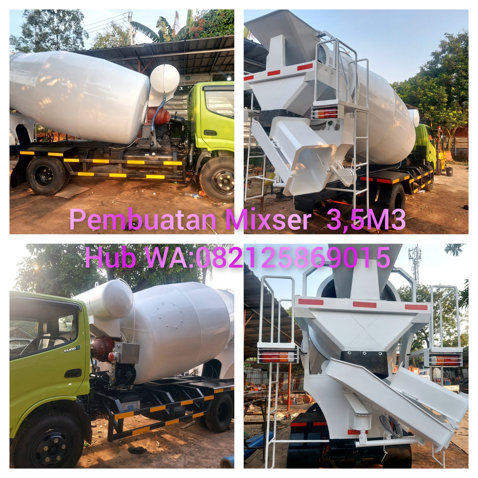 Karoseri Pembuatan Mixser 3"Kubik,7"Kubik Dan Lin-Lain